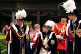 Die königliche Familie beim Garter Day