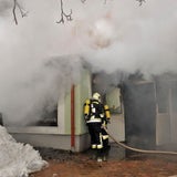 Heurigenlokal samt Wohntrakt in Flammen