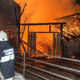 Brand vernichtet Stall: Tiere gerettet