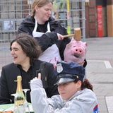 Balluch bei Käfig-Protest