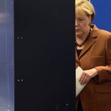 Hier gibt Merkel ihre Stimme ab