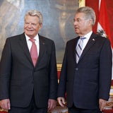 Deutscher Präsident Gauck in Wien