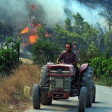 Griechische Feuerwehren im Großeinsatz