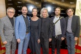 Gerhard Krispl, Ausstellungsleiter sowie die Künstlerinnen und Künstler Martin Veigl, Franziska Maderthaner, Christian Bazant-Hegemark, Thomas Riess und Kurator Günther Oberhollenzer&nbsp;