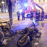 Motorrad explodiert in Wien