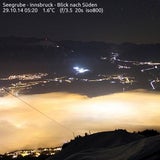 Nebelglühen über Innsbruck