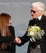 Maleen und Karl Lagerfeld