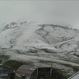 Schneefall mitten im Sommer