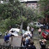 Schwere Orkanschäden in New York