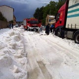 Spanien ist weiß wie im Winter