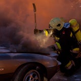 Luxus-Auto ging in Flammen auf