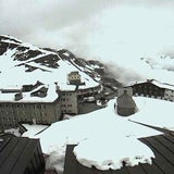 Schneefall beim Giro d'Italia