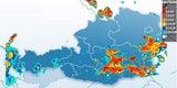 Heftige Gewitter zogen über Österreich