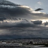 Spektakuläre Gewitterwolken über Wien