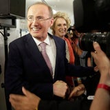 Gute Stimmung trotz Verluste in der ÖVP-Wahlzentrale
