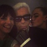 Lilly Allen und Karl Lagerfeld