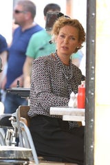 Uma Thurman am Set von "Adam Jones"