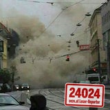 Video zeigt Moment des Hauseinsturzes