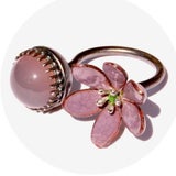 4 Stefanie Kalina Ring Leberblume Lila Edelstein