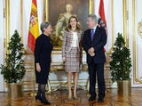 Königin Letizia von Spanien mit Bundespräsident Heinz Fischer und Gattin Margit Fischer