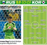Russen lassen gegen Südkorea Punkte liegen