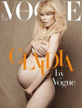 Claudia Schiffer auf der Vogue: Ihr nackter Babybauch