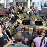 Arnold SCHWARZENEGGER Sylvester STALLONE Harrison FORD Dolph LUNDGREN Panzer Cannes