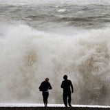 Hurricane-Wellen treffen Großbritannien