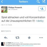 Die Reaktionen auf Prosenik-Tweet