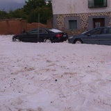 Spanien ist weiß wie im Winter