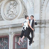 Stunt-Proben am Dach der Oper