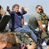Arnold SCHWARZENEGGER Sylvester STALLONE Harrison FORD Dolph LUNDGREN Panzer Cannes