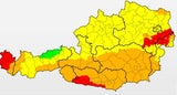 Unwetter ziehen über Ost-Österreich