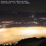 Nebelglühen über Innsbruck