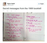 Geheime Botschaften von Taylor Swift