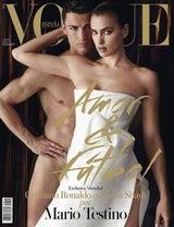 Cristiano Ronald nackt auf dem Comver der Vogue Espana