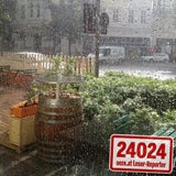 Hagel und Starkregen in Wien