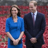 Herzogin Kate & Prinz William pflanzen Mohnblume