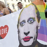 Nackt-Demo gegen Putin