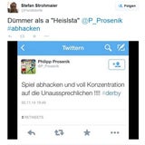 Die Reaktionen auf Prosenik-Tweet