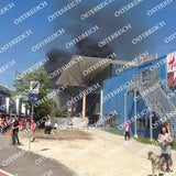 Fischapark stand in Flammen