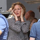 Uma Thurman am Set von "Adam Jones"