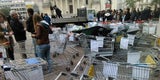"Hypotopia"-Protest vor dem Parlament