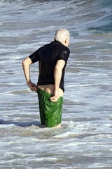Steve Martin hat Spaß am Strand