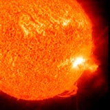 Gewaltige Eruption auf der Sonne