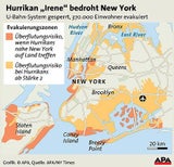 Irene ist weg, nun toben die New Yorker