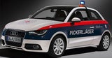 Das Modell "Pickerljäger" ist eine Anspielung auf die heimischen "Maut-Sheriffs".