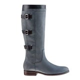 Herbst Stiefel Overknees Schnallen Boots