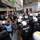 Deutsche Hooligans in Wien