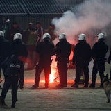 Rapid-Fans rasten aus
